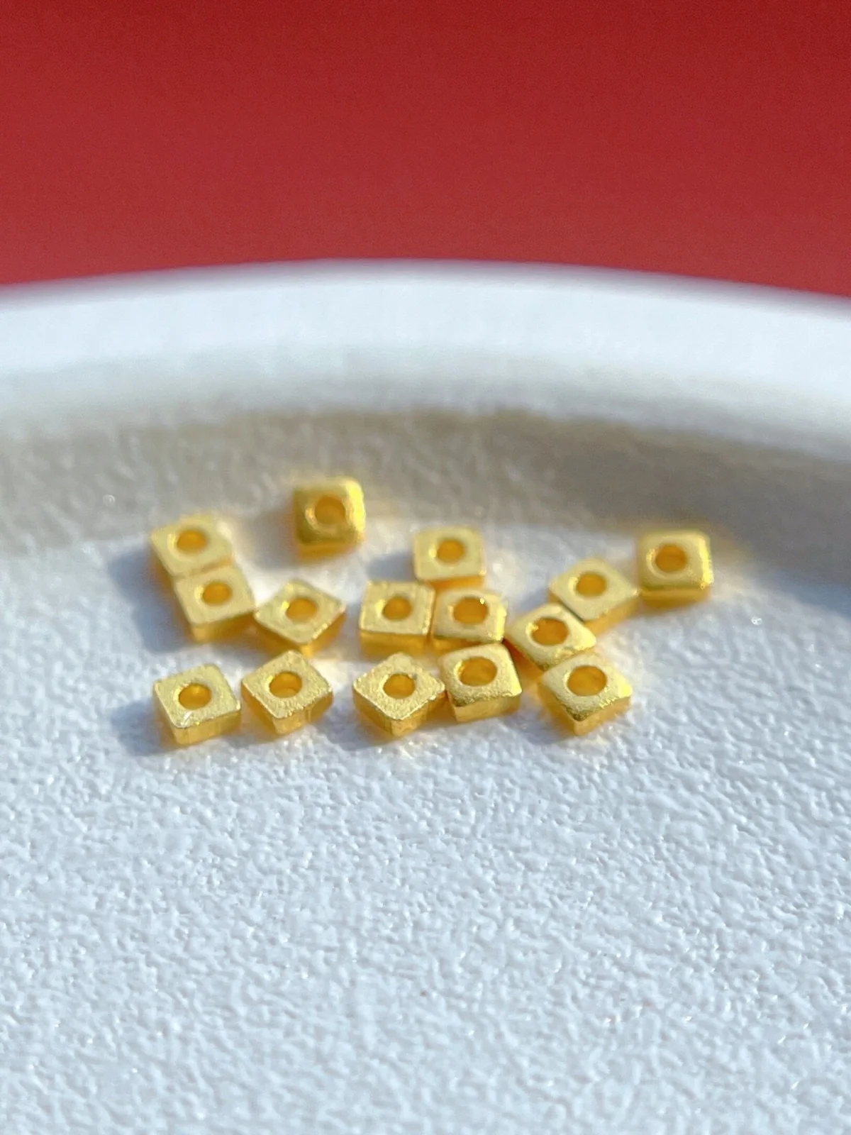 925 древние серебряные аксессуары однотонные квадратные сломанные золотые