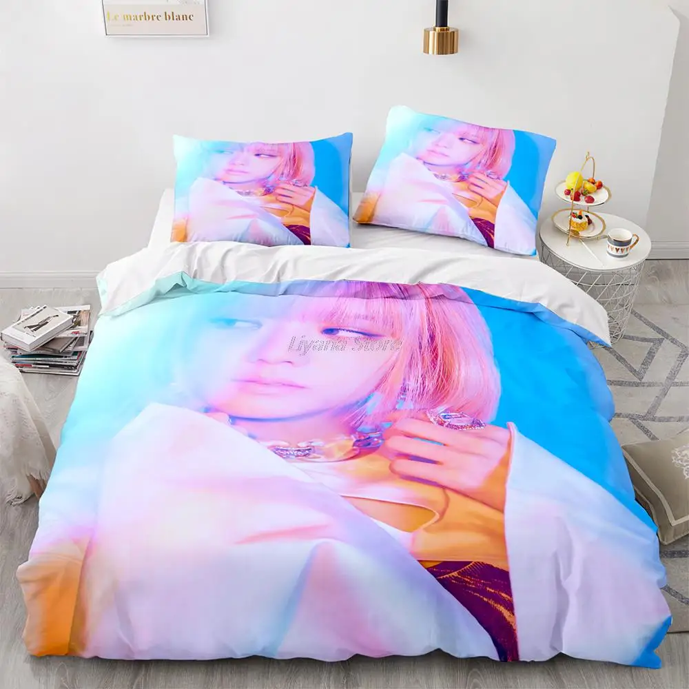 

Hot K-Pop Girls Group Fans Bedding Set Twin Full Queen Size K-Pop Fans Set Kids Kid Bedroom Duvet Cover Sets 10