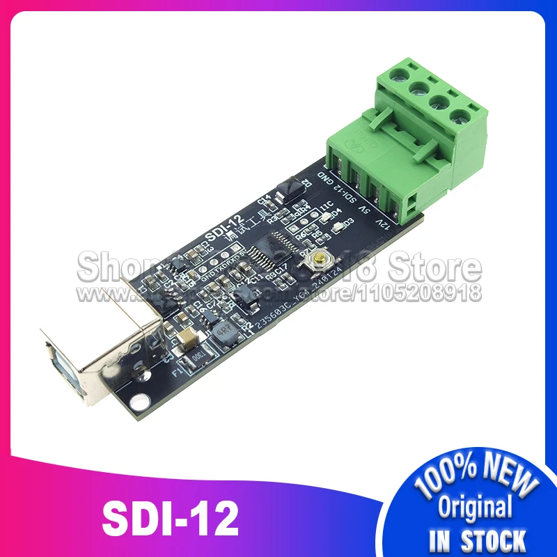 Фото Конвертер отладки протокола захвата платы USB в SDI-12 Тест датчика SDI12 №1