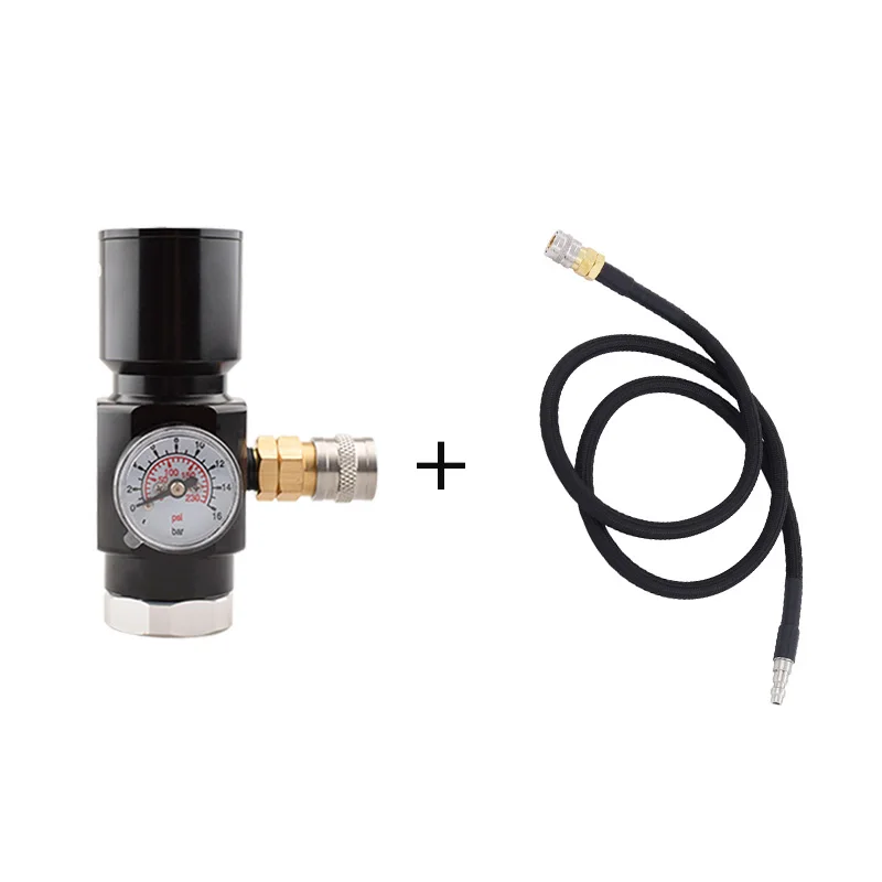 

HPA G1/2-14 Регулятор давления Выход 0-150PSI Газовый баллон Заправка Адаптер для наполнения Клапан CO2 Регулируемый регулятор Фитинги для подводного плавания