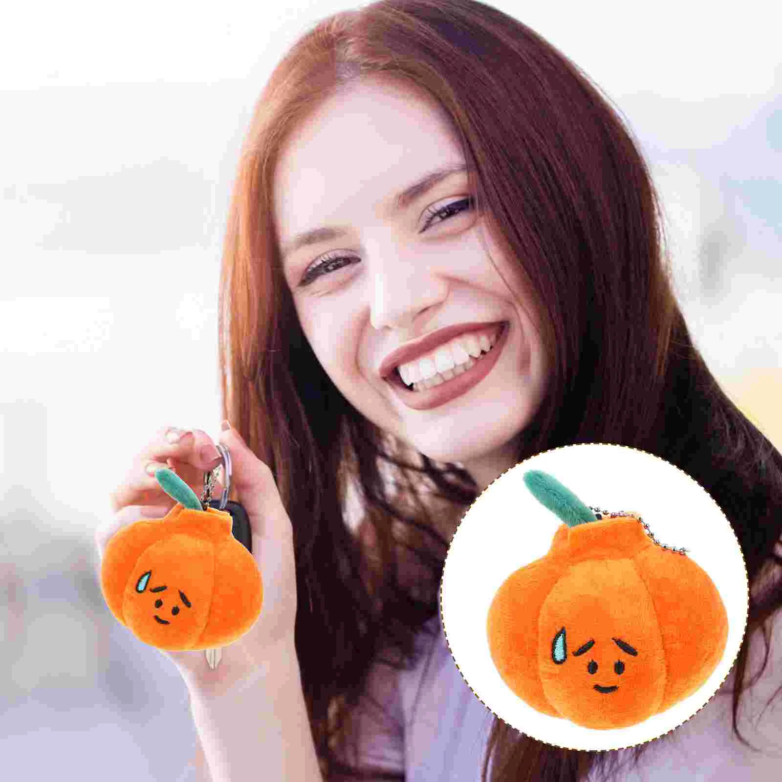 

Cute Pumpkin Pendant Bag Backpack Ornament Stuffed Halloween Pumpkin Pendant
