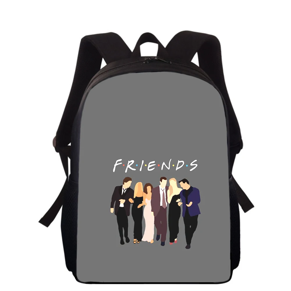 Friends 15” 3D Print Kids Backpack Primary School Bags for Boys Girls Back Pack Students School Book Bags