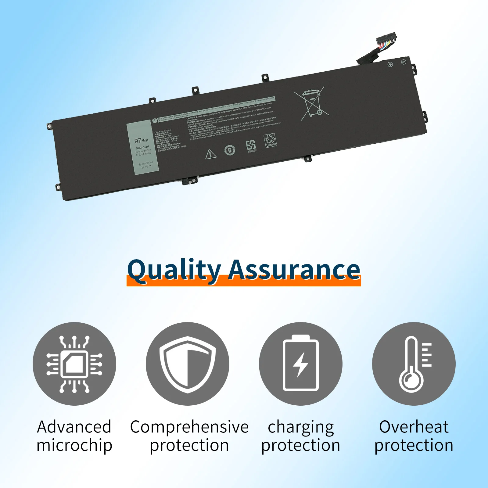 4K1VM 11 4 V 97Wh Аккумулятор для ноутбука Dell G7 17 7700 W62W6 XYCW0 9TM7D V0GMT NYD3W NCC3D