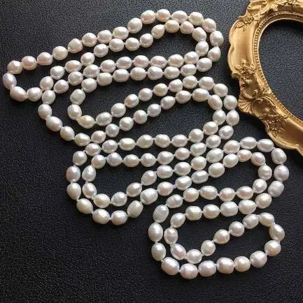 

9-10mm new white Freshwater pearl Necklace Jewellery