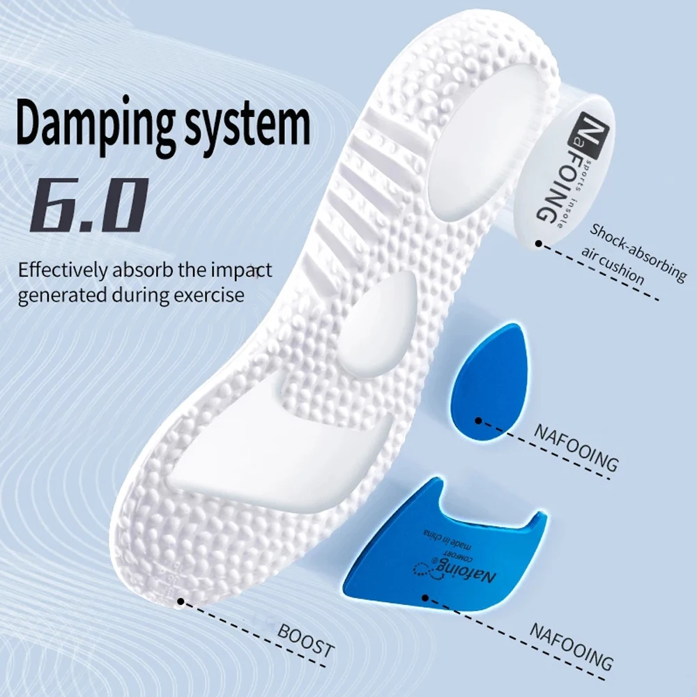 Orthopedic Insoles for Shoes Women Men Plantar Fasciitis Relief Flat Foot Arch Support Sport Insoles for Feet Massage Shoe Pad