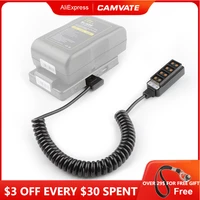 camvate male d tap b type power tap to 4 port female d tap p tap hub adapter splitter power cable