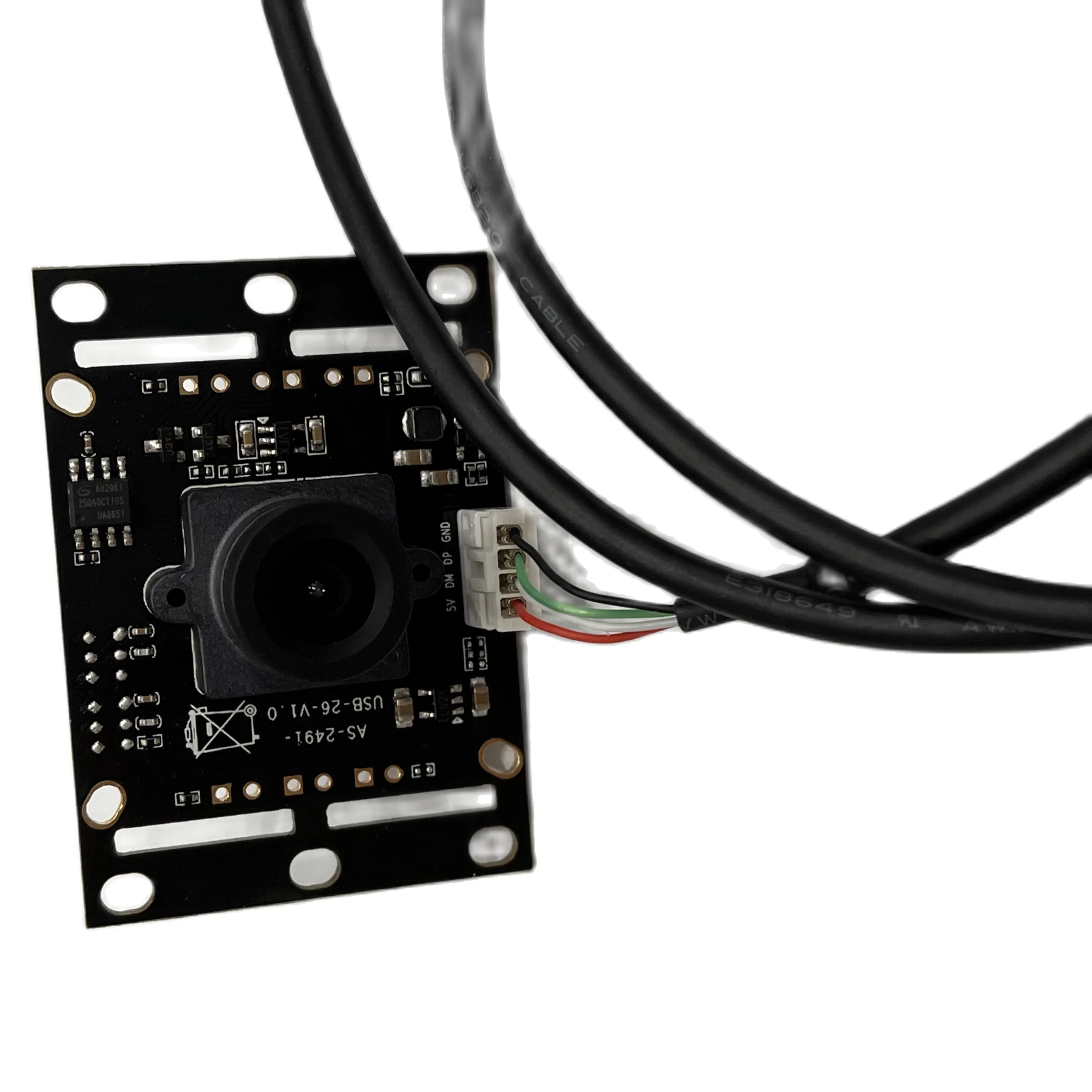 

Factory H.264 GC1024 Sensor 1MP 128 Degree Wide Angle Lens CMOS MJPEG UVC HD 720P USB Camera Module YXF-AS-2491-USB-264-V1-128