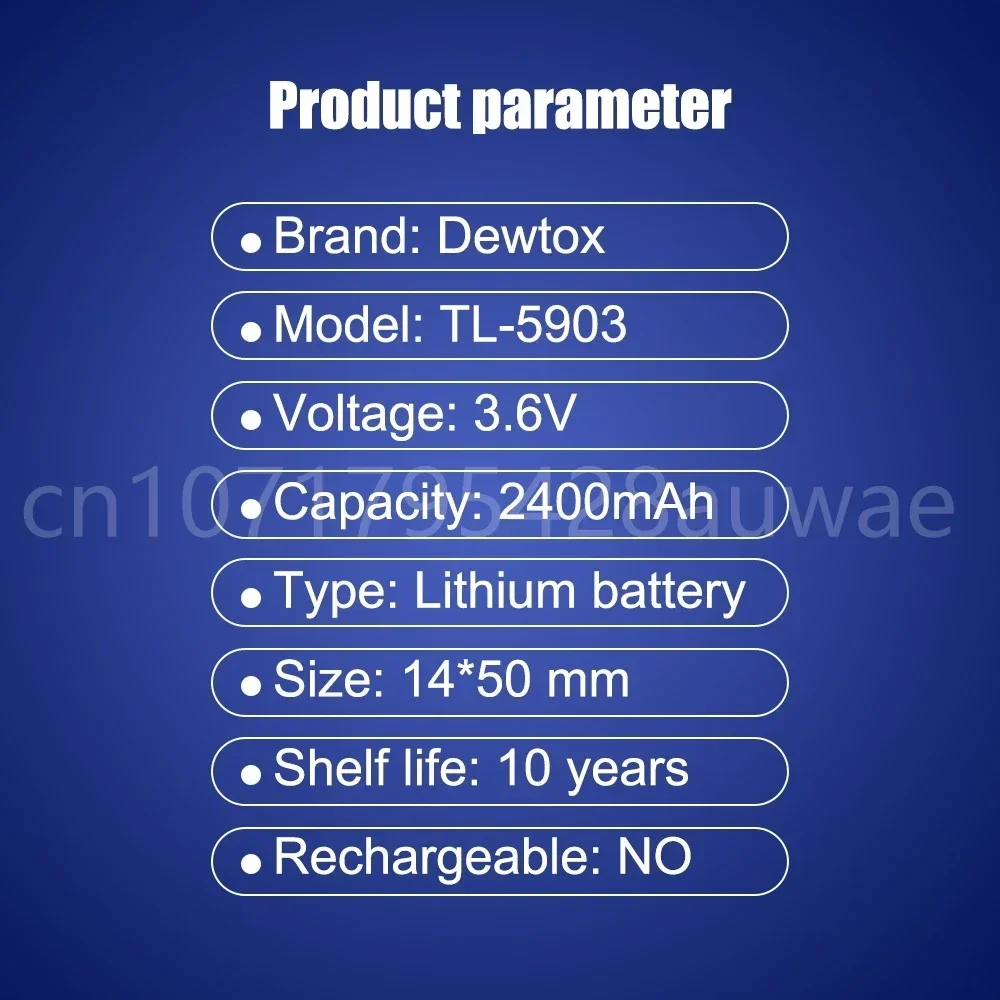 Литиевая батарея TL-5903 14500 AA ER14505 3 6 В 1 шт