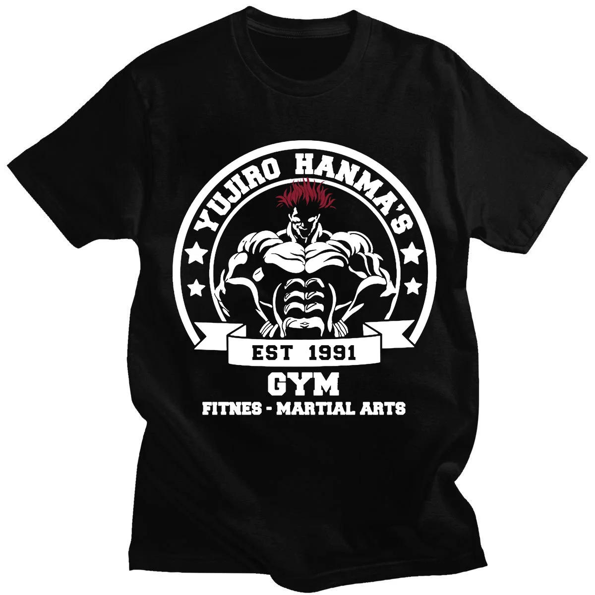 

Baki The Grappler Short Sleeve Anime Cool Hanma Yujiro T-Shirt Men Women Cotton Harajuku Casual Street Style Clothes Tops Tees