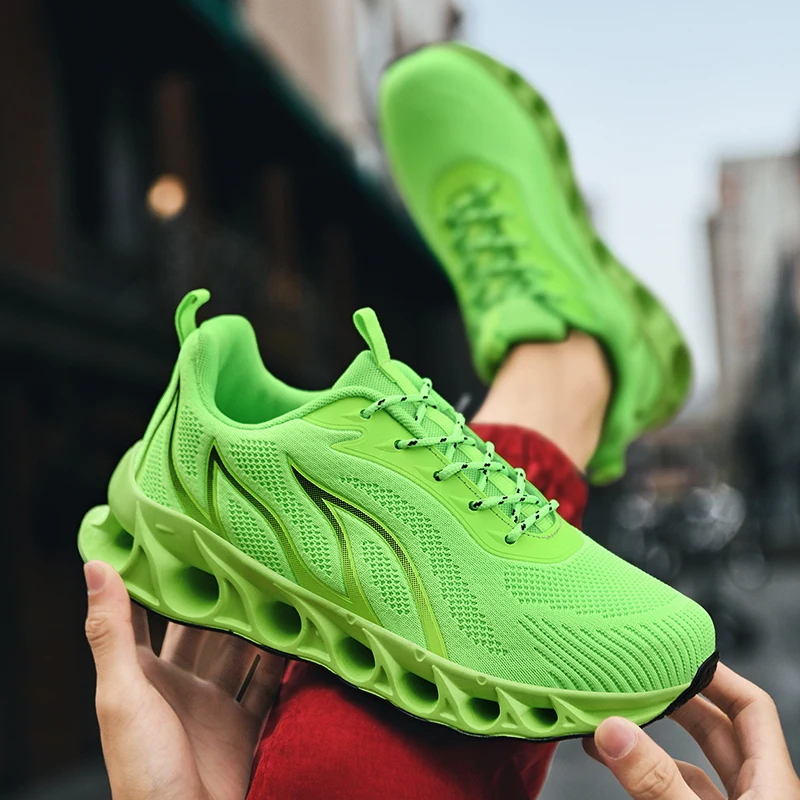 Men's Flame Printed Sneakers Blade Sports Shoes Male Comfortable Running Shoes Men Sneakers Trainers Outdoor Mens Athletic Shoes