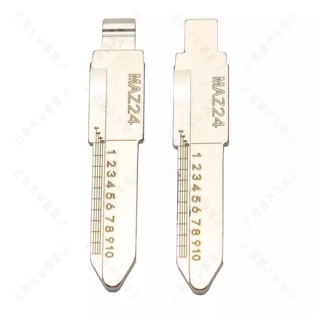 

JMCKJ 10 шт./лот MAZ24 Выгравированный линейный ключ для Mazda haima N0.27 лезвие ключа для резки слесарного инструмента