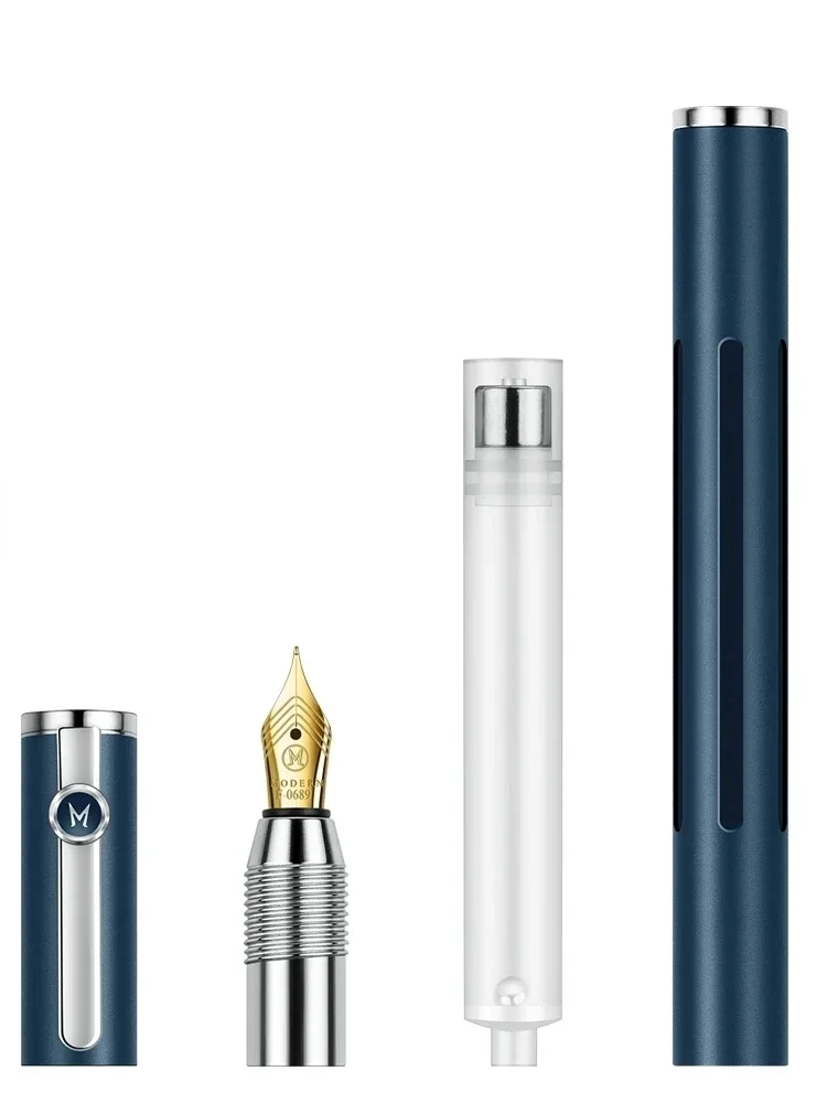 ź kreatywna magnetyczna pióro wieczne pochłaniające tusz o dużej pojemności aluminiowa beczka na długopis gładkie artykuły papiernicze dla