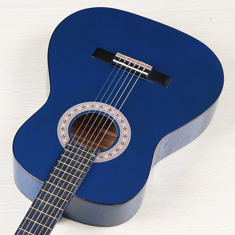 Классическая гитара с верхом из ели 36 дюймов 6 струн натурального цвета глянцевое