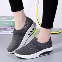 old beijing cloth shoes female spring middle aged and elderly mothers sports shoes lightweight rocking shoes thick soled