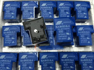

SLA-36VDC-SL-A 36V Relay 30A 250V 5-pin set of normally open T90