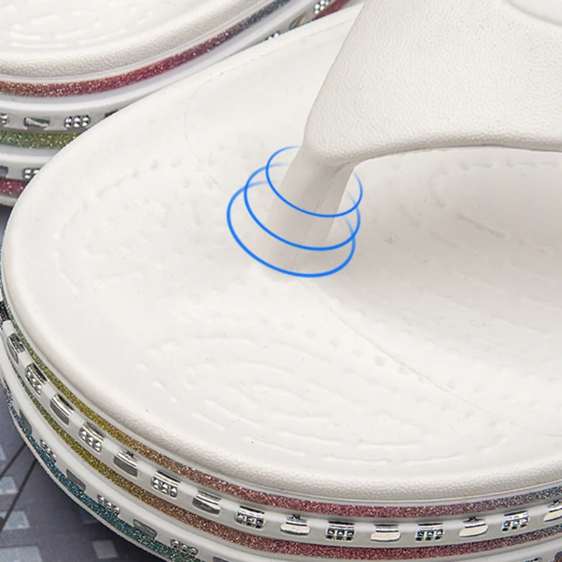 Fashion Women Flip Flops 2023 New Thick Summer Slippers Soft Sole EVA Beach Slippers Women Summer Sandals Flat Home Flip Flops