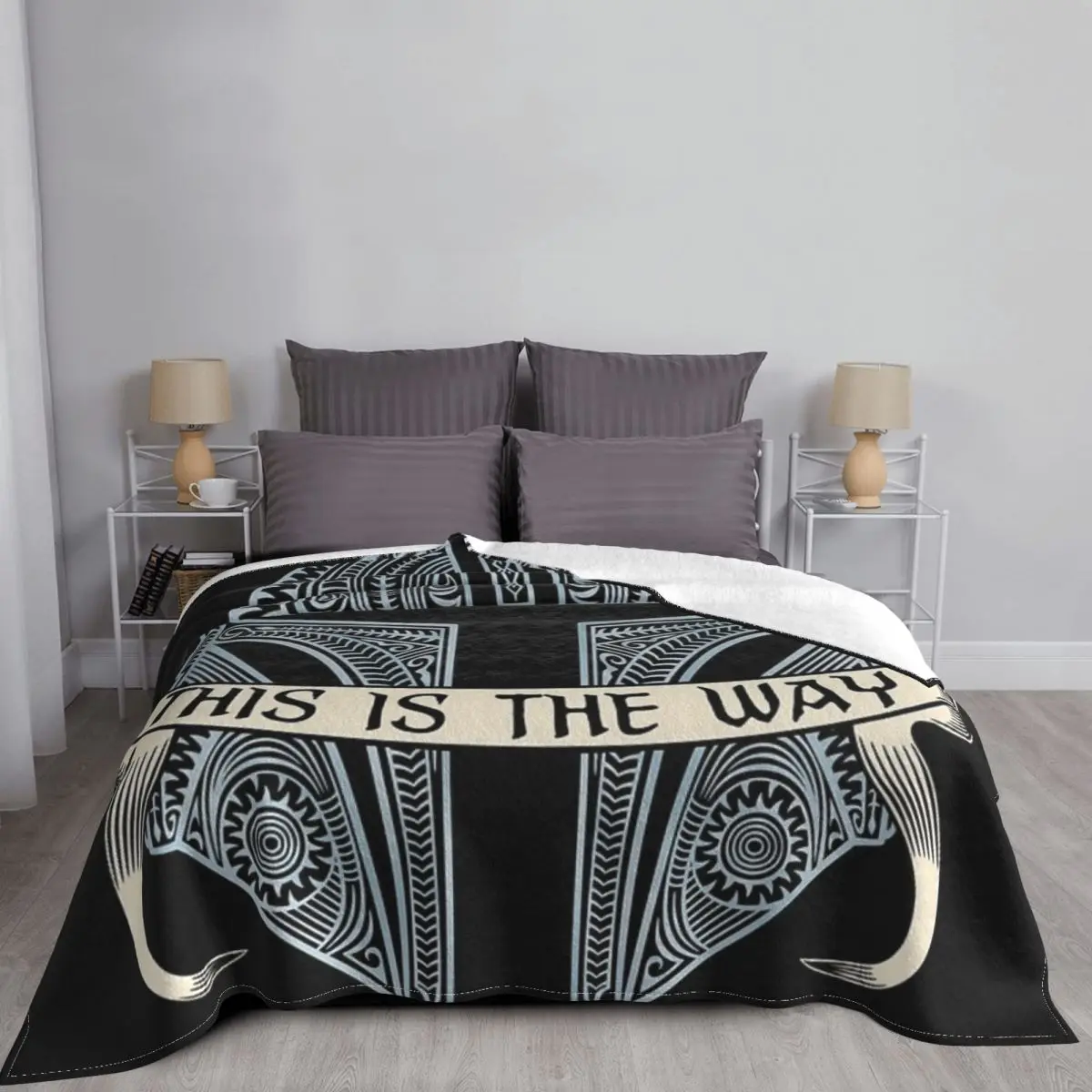 

This is the Way Tattoo Throw Blanket for Hiking Picnic Thin Quilt Fashionable Bedspread Flannel Throws and Blanket for Camping