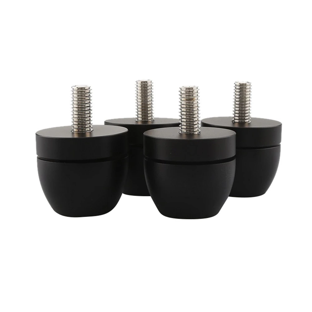 

4Pcs Aluminum Shockproof Spike Pads Isolation Stand Feet Amplifier Speaker Player Subwoofer Suspension Foot Pad,