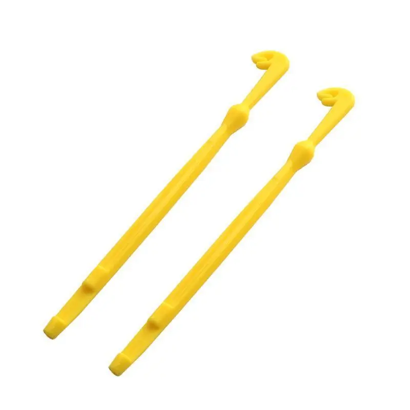 

2pcs set Plastic hook Tackle Tyer Remover Knot Quick tie Disgorger Fishing Hand tools Catching Green Yellow Loop