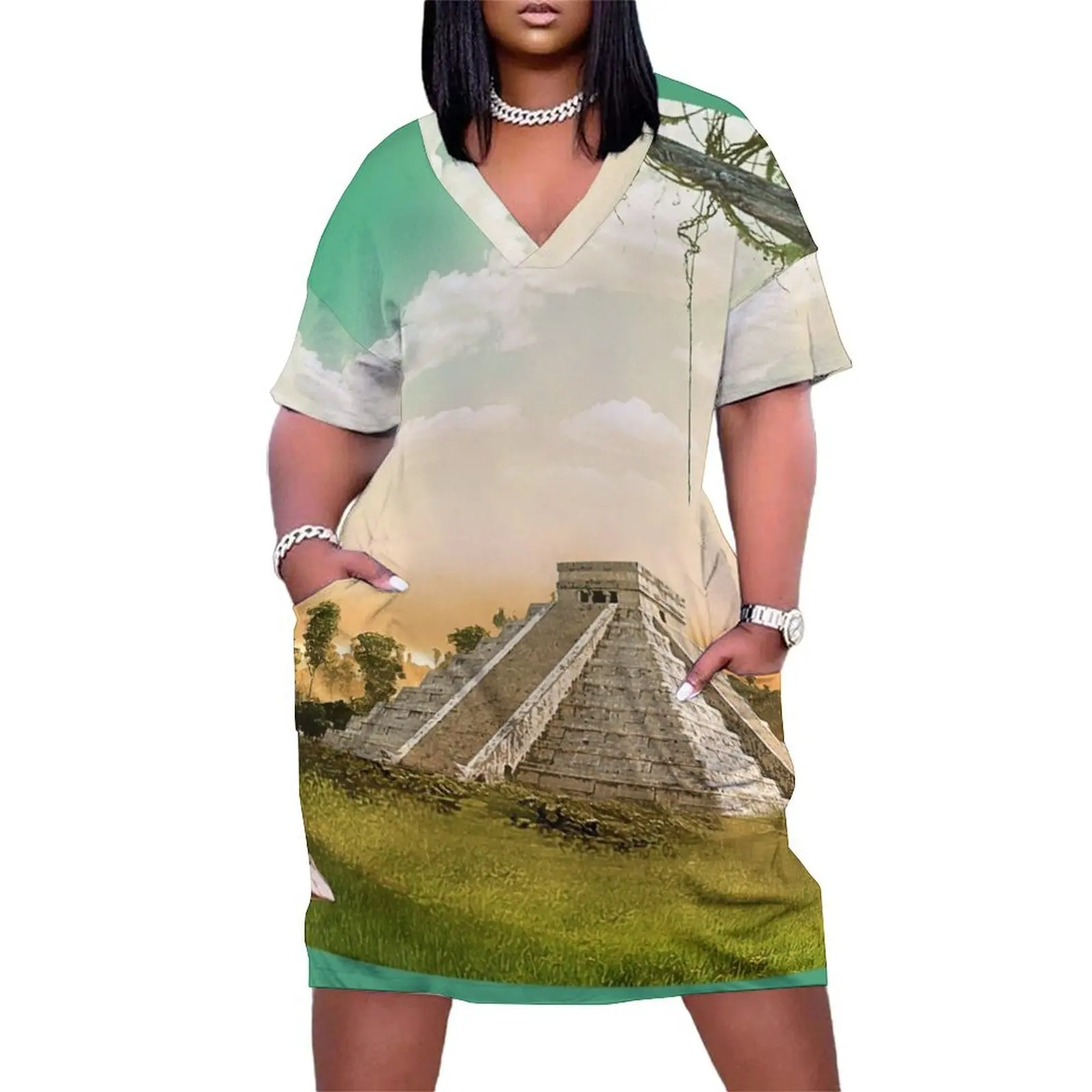 Женское платье Chichen Itza Mayan из полиэстера