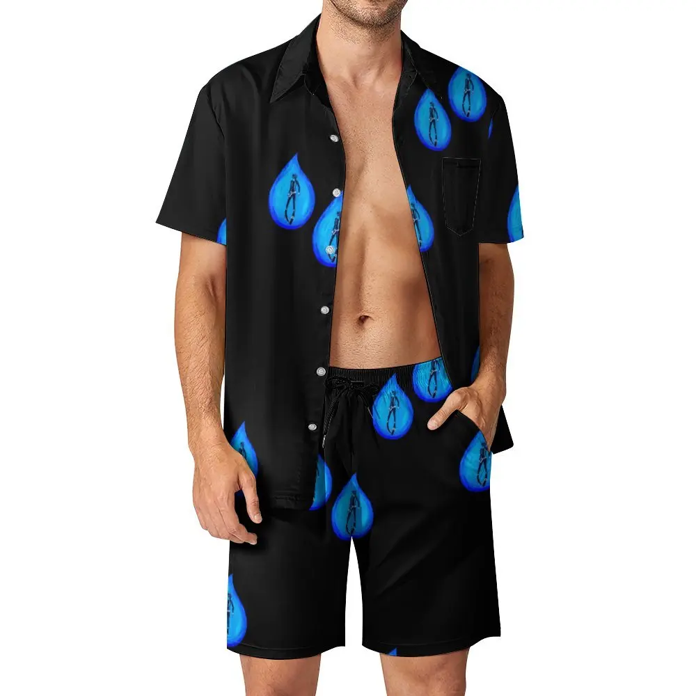 

2 Pieces Coordinates Diving Heart Beat Free Diver 5 High Grade Men's Beach Suit Hot Sale Going Out USA Size