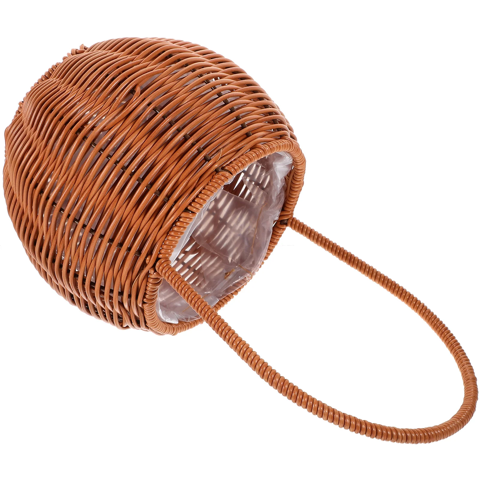 

Woven Floral Basket Picnic Basket Rustic Flower Basket with Handle Woven Basket