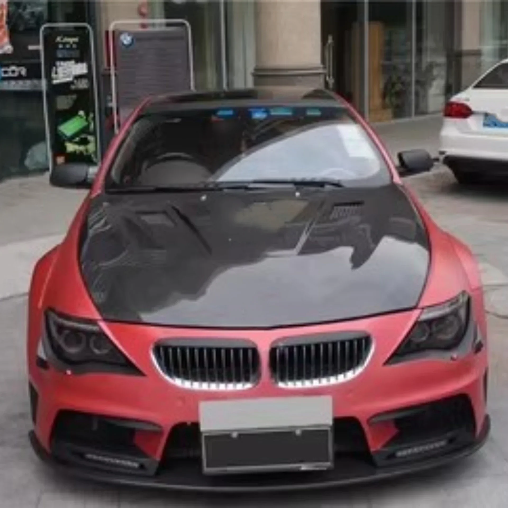 Фото Комплект кузова, крышка двигателя из углеродного волокна, капот для BMW 6 серии E63 E64 630i, легкий вес, капот, автомобильные аксессуары №5