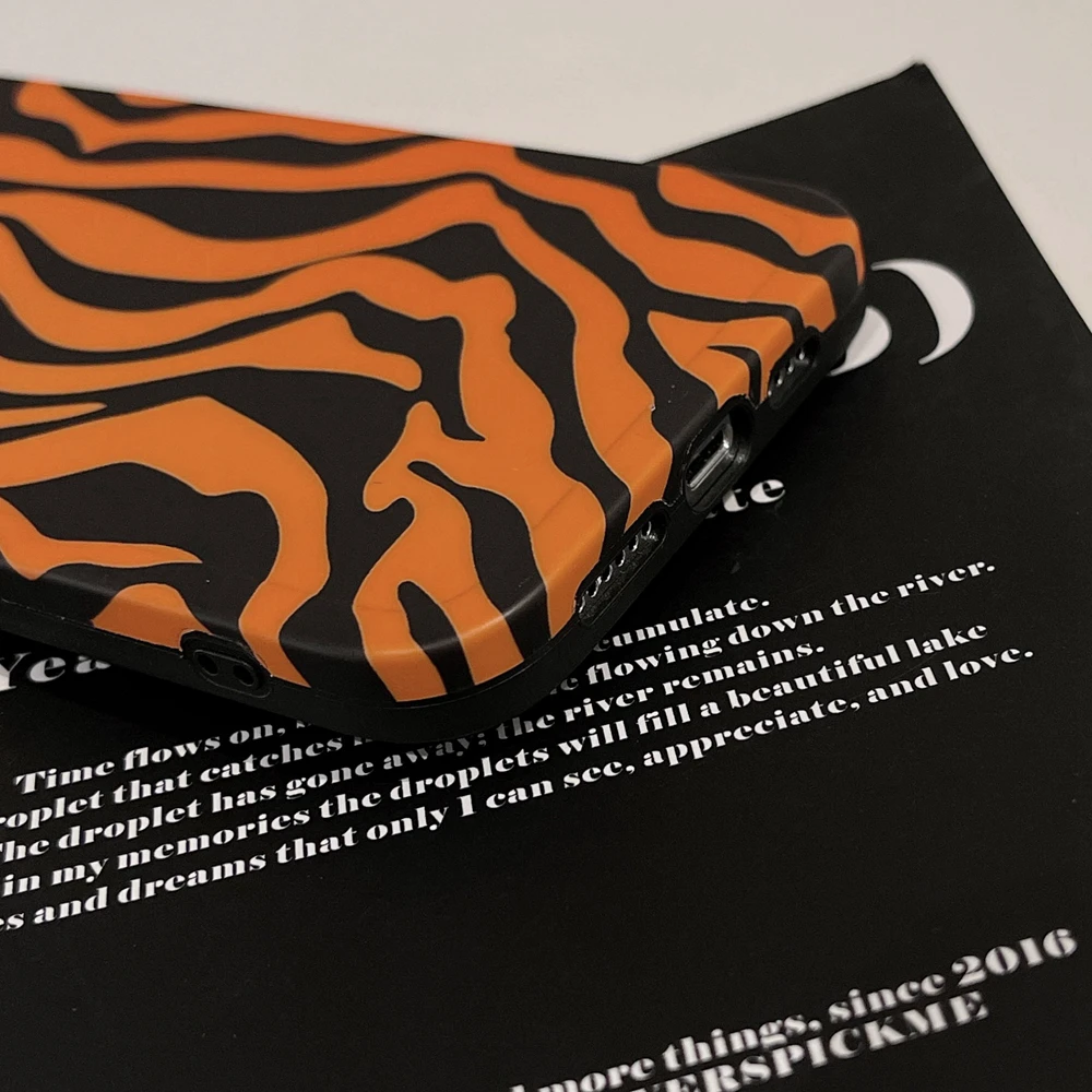 Роскошный чехол для телефона с принтом Тигра iPhone 11 12 13 Pro Max XR Xs X 7 8 Plus силиконовый