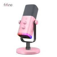 FIFINE AM8P USB/XLR игровой микрофон с RGB подсветкой