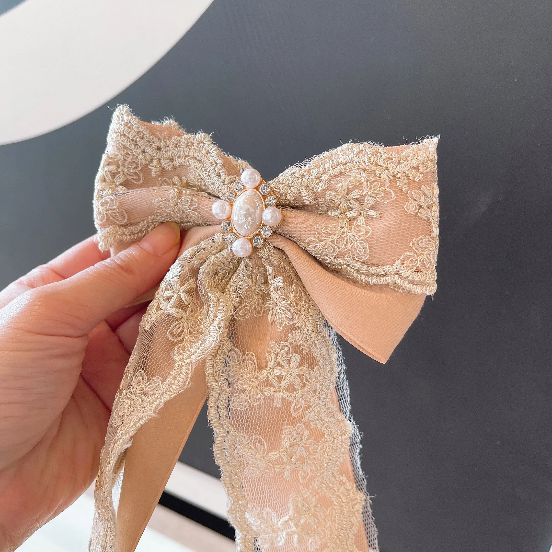 Новинка брошь в стиле ретро колледжа галстук-бабочки Винтажный кружевной