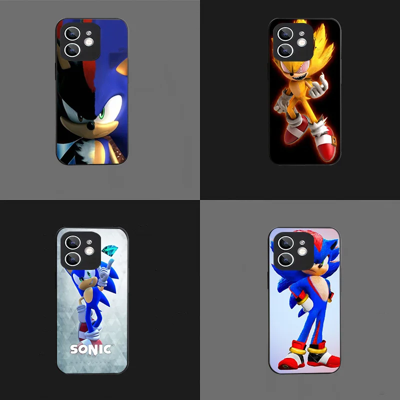 WRB-29 Sonic Black Гибкий чехол из ТПУ для Samsung J4 5 6 7 8 A40 M20 21 30 31 35 51 Note 9 Quantum2 Pro Plus Prime