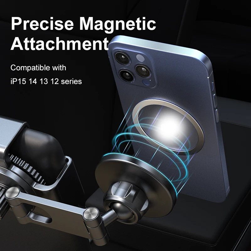 Автомобильное Крепление MagSafe Для Tesla Model 3/Y Совместимое С iPhone 15 14 13 12 И Любыми