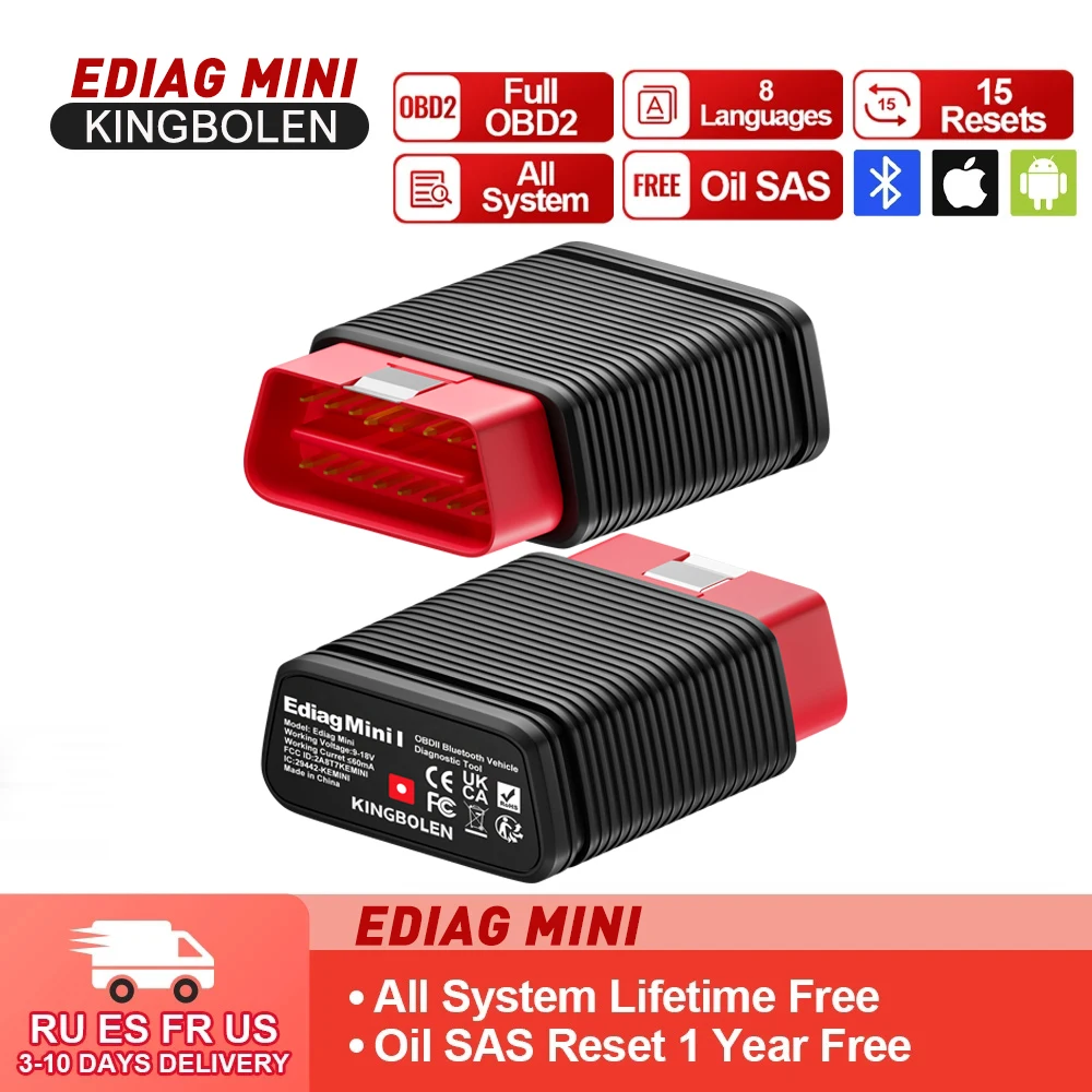 KINGBOLEN EDIAG все системы Полный obd 2 диагностический инструмент сброс масла SAS pk thinkdiag