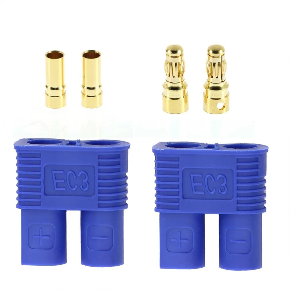

Super Deals High Quality 1pairs Male / Female EC3 Style Connector w/ 2pairs 3.5mm Gold Bullet Plug Brand Hot Hot Selling