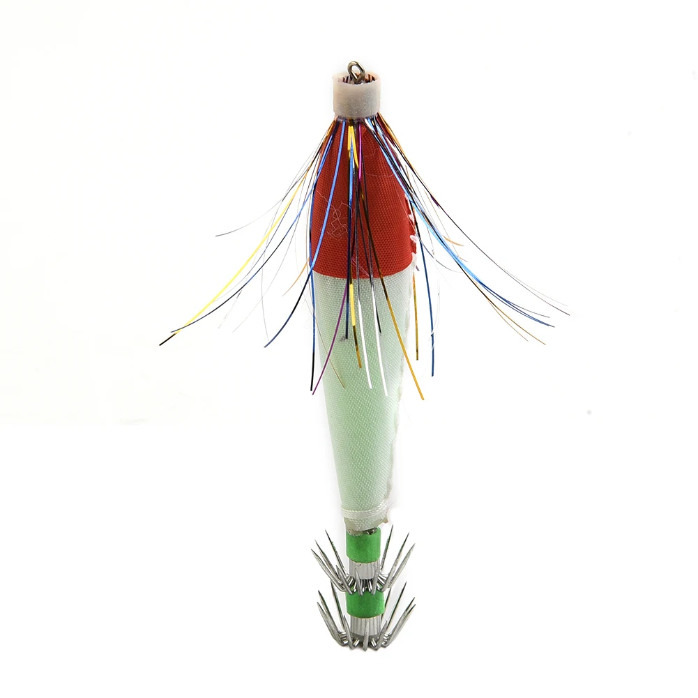 

Squid Hook Jigs Fishing Lures Universal Wooden Shrimp 1pc 8cm Luminous Outdoor Fishing Practical 6g Fishing Bait