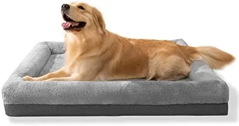 

High Density Orthopedic Memory Foam Dog Bed for Small Medium Large Dogs.(Large) Hamster ceramic hideout Bunny house морска