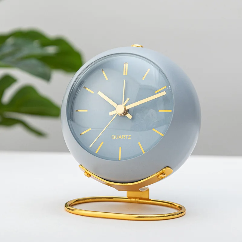 Home Decor Ins Creative Vintage Desk Clock Silent Pointer Clocks Desk Clock Bedroom Decoration Digital Clock Bedside