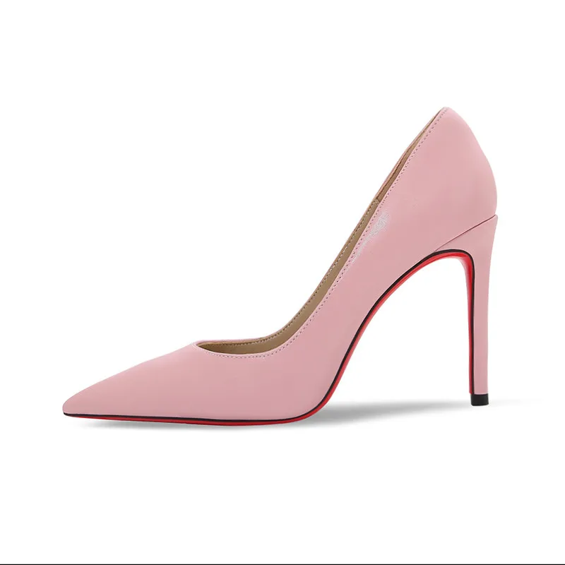 Temperament Sexy High end Heel Shoes Spring and Autumn Fine Heels Comfortable Lacquer Leather Women's Single Shoes