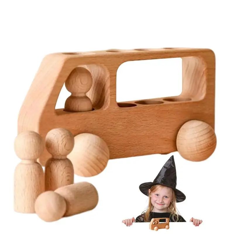 

Детские игрушки Монтессори, деревянная игрушка-машинка для детей, Игрушки для раннего развития музыки, Обучающие игрушки-головоломки с под...