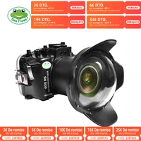 seafrogs 40m130fit waterproof case with 8 dome port for canon eos r5 professional waterproof diving housing underwater
