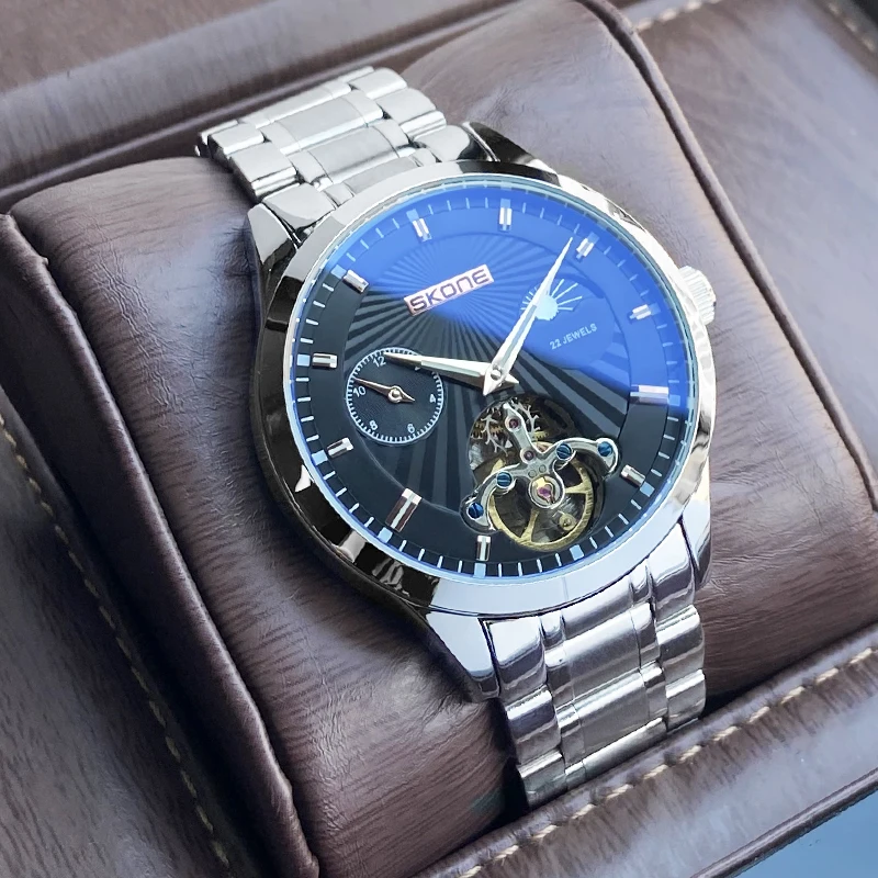 

Часы с турбийоном Мужские механические часы Автоматические деловые темпераментные мужские часы