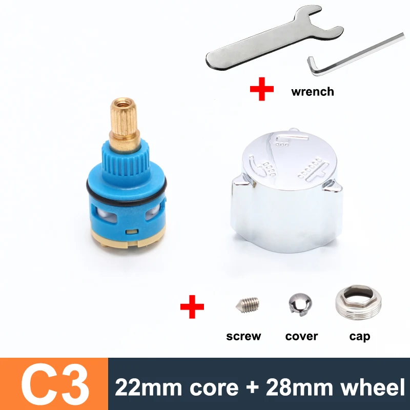 

Сердечник клапана смесителя латунный 2/3/4 Gear 18/22/25/26/28/33/35/40 мм