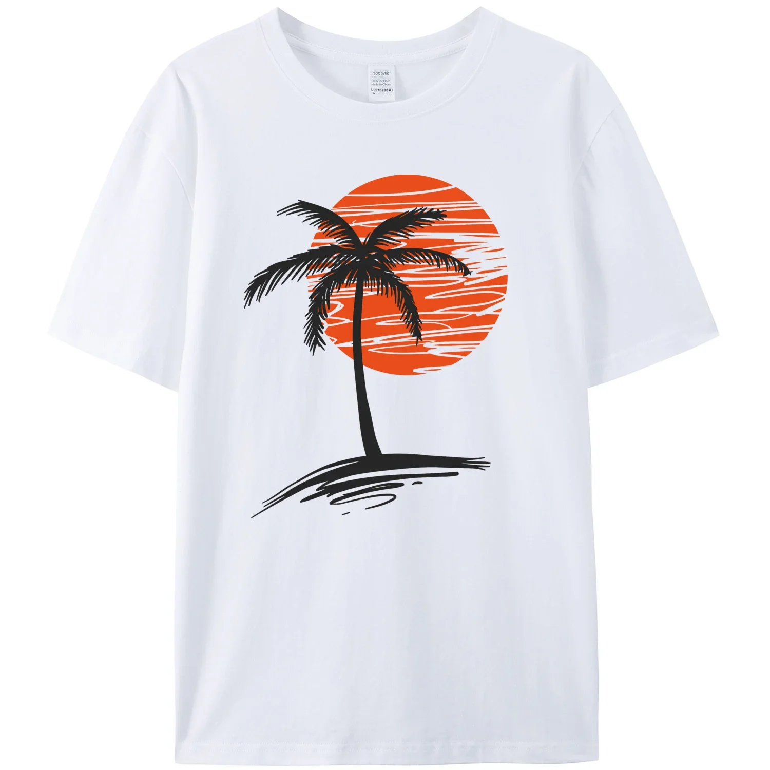 Футболка мужская с коротким рукавом 100% хлопок принтом