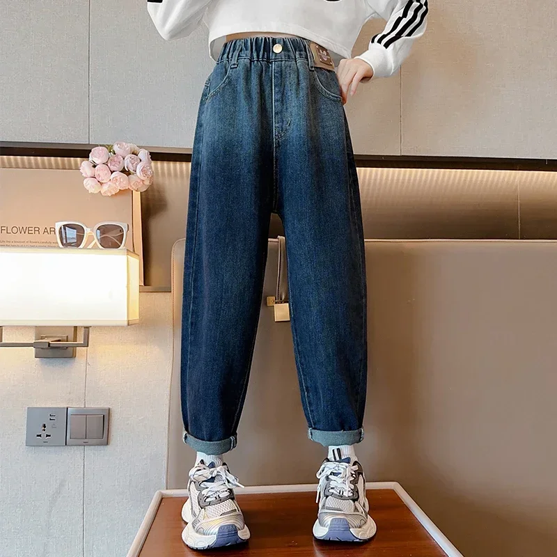 Джинсы Harlan Для Девочек Мультяшная Наклейка