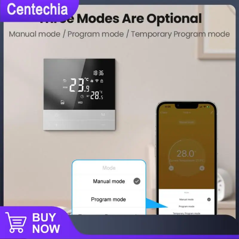 

Lcd Touch Touch Thermostat 16a Backlight Wifi-3a Wall-mounted Boiler Comfortable Work With Alexa Google Home And Yandex Alice