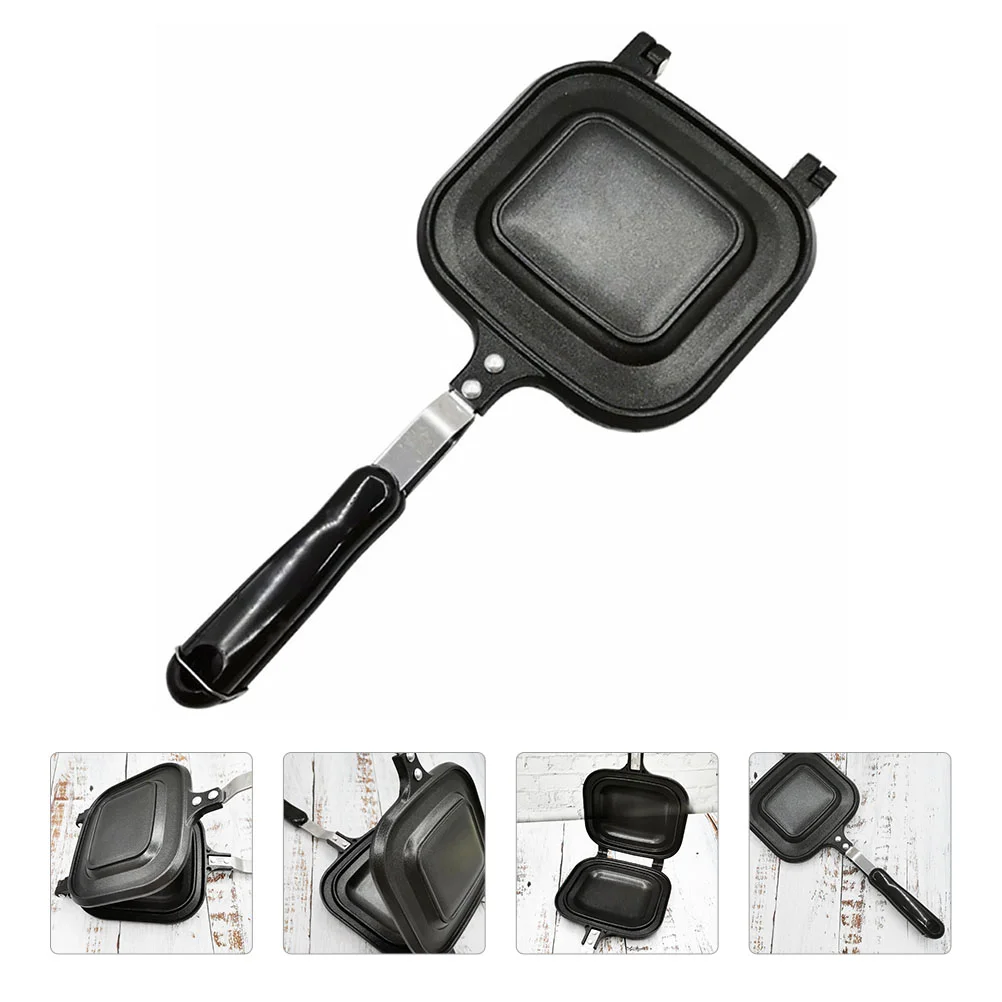 

Pan Sandwich Non Stick Bread Press Maker Skillet Toast Grill Frying Home Double Sided Burger Omelette Tortilla Mini