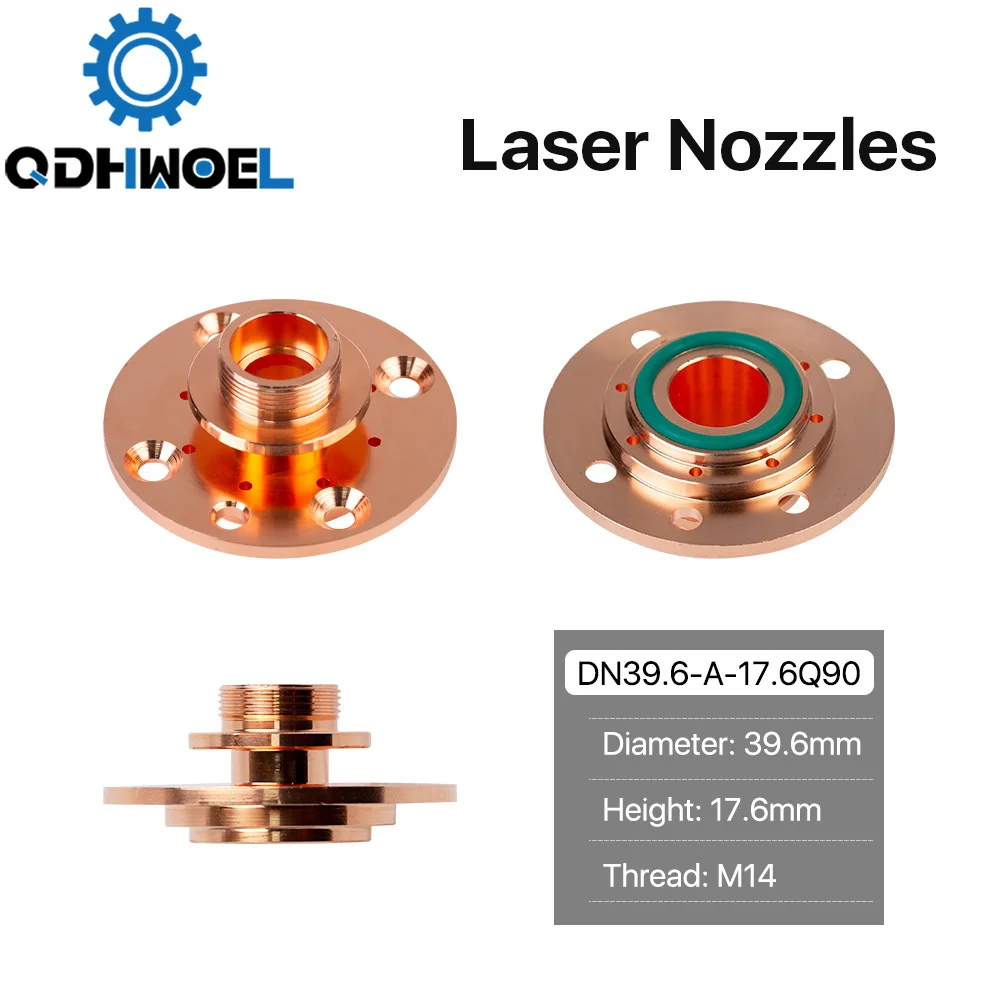 

Laser Nozzle Connector of DNE Laser Cutting Nozzles D39.6 H17.6 M14 for DNE Fiber Laser Machine