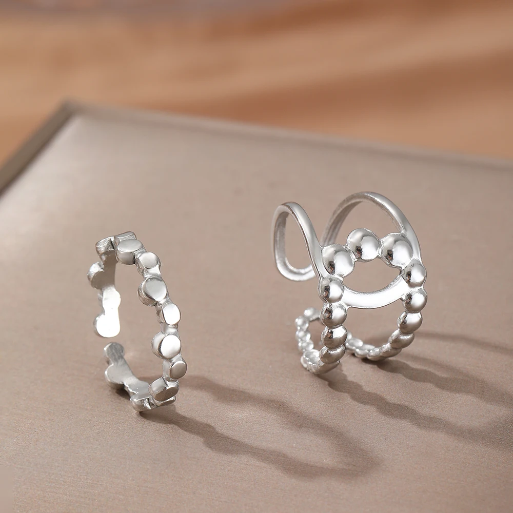 Кольцо из нержавеющей стали геометрическое Формирующее двойное крестообразное