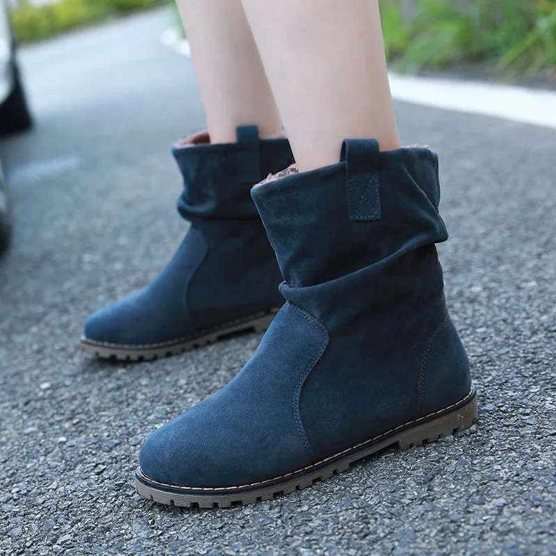 

Women Winter Boots Motorcycle Superstar Buckle Boots Women Shoes Nice Vogue Classic Pu Leather Winter Women Boots Ladies Shoes