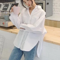 spring autumn women shirts cotton white blouse femme long sleeve loose oversized blouses tops casual blusas tide chic